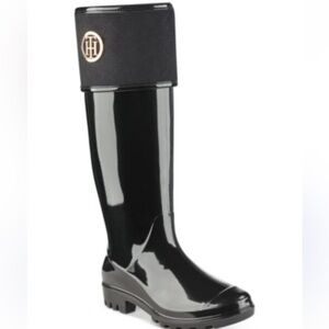 Tommy Hilfiger Black Winter & Rain Boots